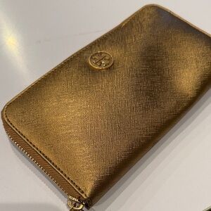 Tory Burch Gold Wallet